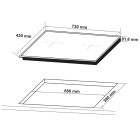 Bếp từ 2 vùng nấu Hafele, điều khiển cảm ứng chọn độc lập HC-I73242B / 536.61.857 - Ảnh 5