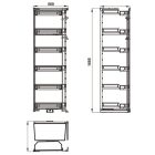 Rổ tủ đồ khô Hafele, thép phủ nano Kara Swing 450mm / 548.65.842 - Ảnh 5