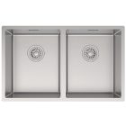 Chậu bếp đôi Hafele, SUS Satin R10 HS24-SSN1S-760 / 567.24.427 - Ảnh 1