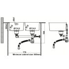 Chậu bếp đôi Hafele, SUS Satin R10 HS24-SSN1S-760 / 567.24.427 - Ảnh 5