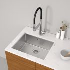 Chậu bếp đơn Hafele, SUS Satin R10 HS24-SSN1S-540 / 567.24.457 - Ảnh 2