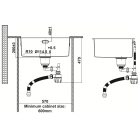 Chậu bếp đơn Hafele, SUS Satin R10 HS24-SSN1S-540 / 567.24.457 - Ảnh 5
