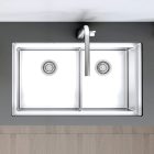 Chậu bếp đôi Hafele, SUS304 HS22-SSN2S90P / 567.94.000 - Ảnh 2