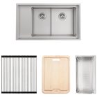 Chậu bếp đôi Hafele, SUS304 HS21-SSD2S90M / 567.94.049 - Ảnh 1