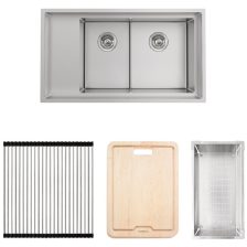 Chậu bếp đôi Hafele, SUS304 HS21-SSD2S90M / 567.94.049