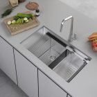 Chậu bếp đôi Hafele, SUS304 HS21-SSD2S90M / 567.94.049 - Ảnh 2