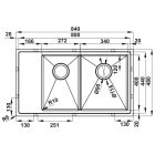 Chậu bếp đôi Hafele, SUS304 HS21-SSD2S90M / 567.94.049 - Ảnh 3