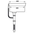 Chậu bếp đôi Hafele, SUS304 HS21-SSD2S90M / 567.94.049 - Ảnh 5