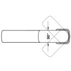 Vòi chậu nóng lạnh Hafele, đồng mạ chrome tay gạt đơn KOBE / 589.15.002 - Ảnh 4