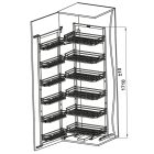 Rổ tủ đồ khô Hafele, nan Ovan SUS304 Kara Swing 450mm / 595.71.043 - Ảnh 5