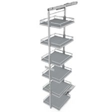 Rổ tủ đồ khô Hafele, thép phủ nano Kara Pull 400mm / 595.80.803