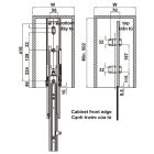 Rổ tủ đồ khô Hafele, thép phủ nano Kara Pull 400mm / 595.80.803 - Ảnh 5