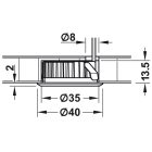 Hộp đèn lắp chìm Hafele, lỗ khoan ⌀ 35mm cho Loox LED 5 / 833.72.184 - Ảnh 4