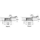 Hộp đèn lắp chìm Hafele, lỗ khoan ⌀ 35mm cho Loox LED 5 / 833.72.184 - Ảnh 5