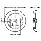 Tay nắm âm Hafele, Inox mờ SUS304 / 902.00.590 - Ảnh 3