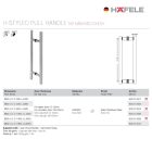 Tay nắm cửa Hafele, thanh tròn Inox 316 Coastal 600mm / 903.01.843 - Ảnh 5