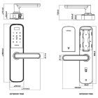 Khóa cửa kỹ thuật số Hafele, cảm biến vân tay điện dung DL6000 / 912.20.581 - Ảnh 5