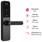 Khóa cửa kỹ thuật số Hafele, cảm biến vân tay điện dung DL6100 / 912.20.582 - Ảnh 3