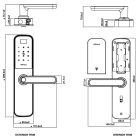 Khóa cửa kỹ thuật số Hafele, cảm biến vân tay điện dung DL6100 / 912.20.582 - Ảnh 4