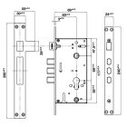 Khóa cửa kỹ thuật số Hafele, cảm biến vân tay điện dung DL6100 / 912.20.582 - Ảnh 5