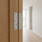 Bản lề lá 4 vòng bi Hafele, inox 304 màu inox bóng 127x63x3mm / 489.05.027 - Ảnh 2