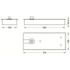 Bản lề sàn Hafele, cửa gỗ mở 1 chiều và 2 chiều EN4 / 932.77.020 - Ảnh 5