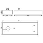 Bản lề sàn Hafele, cửa gỗ mở 1 chiều và 2 chiều DCL 41 / 932.84.020 - Ảnh 5