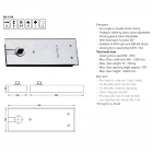 Bản lề sàn Hafele, cửa gỗ mở 1 chiều và 2 chiều DCL 41 / 932.84.020 - Ảnh 3