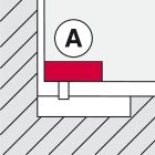 Kẹp kính dưới Hafele, dành cho cửa mở 2 chiều A Startec / 981.00.654 - Ảnh 4