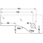 Kẹp kính dưới Hafele, dành cho cửa mở 2 chiều A Startec / 981.00.654 - Ảnh 5