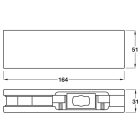 Kẹp kính dưới Hafele, dành cho cửa mở 2 chiều A Startec / 981.00.654 - Ảnh 6