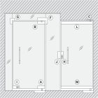 Kẹp kính dưới Hafele, dành cho cửa mở 2 chiều A Startec / 981.00.654 - Ảnh 8