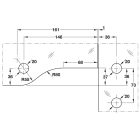 Kẹp kính trên Hafele, có chốt dành cho cửa mở 2 chiều F Startec / 981.00.663 - Ảnh 4