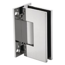 Bản lề tường gắn kính Hafele, góc mở 90° đồng phủ bóng Chrome / 981.77.900