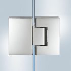 Bản lề tường gắn kính Hafele, góc mở 135° đồng phủ bóng Chrome / 981.77.904 - Ảnh 2