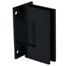 Bản lề tường gắn kính Hafele, góc mở 90° đồng phủ bằng PVD đen / 981.77.901