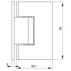 Bản lề tường gắn kính Hafele, góc mở 90° đồng phủ bằng PVD đen / 981.77.901 - Ảnh 5