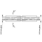Bản lề tường gắn kính Hafele, góc mở 180° đồng phủ bóng Chrome / 981.77.902 - Ảnh 3