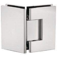 Bản lề tường gắn kính Hafele, góc mở 135° đồng phủ bóng Chrome / 981.77.904