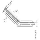Bản lề tường gắn kính Hafele, góc mở 135° đồng phủ bóng Chrome / 981.77.904 - Ảnh 3