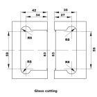 Bản lề tường gắn kính Hafele, góc mở 135° đồng phủ bóng Chrome / 981.77.904 - Ảnh 5