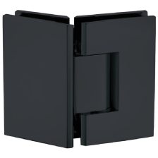 Bản lề tường gắn kính Hafele, góc mở 135° đồng phủ bằng PVD đen / 981.77.905