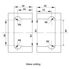 Bản lề tường gắn kính Hafele, góc mở 90° đồng phủ bóng Chrome / 981.77.906 - Ảnh 5