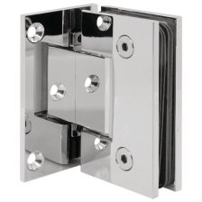 Bản lề tường gắn kính Hafele, góc mở 90° đồng phủ bóng Chrome / 981.77.908