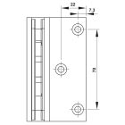 Bản lề tường gắn kính Hafele, góc mở 90° đồng phủ PVD đen / 981.77.909 - Ảnh 4