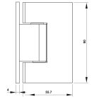 Bản lề tường gắn kính Hafele, góc mở 90° đồng phủ PVD đen / 981.77.909 - Ảnh 5