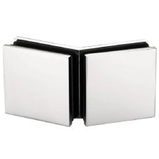 Bản lề tường gắn kính Hafele, góc mở 135° đồng phủ bóng Chrome / 981.77.914