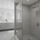 Bản lề tường gắn kính Hafele, góc mở 90° đồng phủ PVD đen / 981.77.909 - Ảnh 2