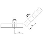 Bản lề tường gắn kính Hafele, góc mở 135° đồng phủ bóng Chrome / 981.77.914 - Ảnh 5
